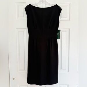 NWT Lauren Ralph Lauren Black Dress size 4